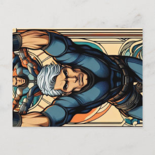 Stuntman Postcard