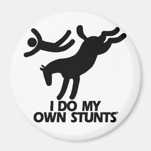 Stunts - Funny Bucking Horse Magnet