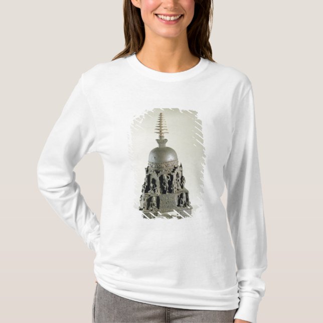 Stupa, Pala, Nalanda, Bihar (bronze) T-Shirt (Front)