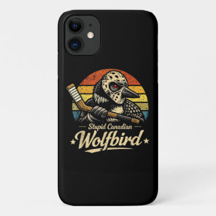 Stupid Canadian Wolf Bird  iPhone 11 Case