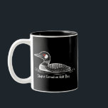 Stupid Canadian Wolf Bird Funny Canada Gift Loon  Two-Tone Coffee Mug<br><div class="desc">Stupid Canadian Wolf Bird Funny Canada Gift Loon Lover Canadian Wildlife Humor</div>