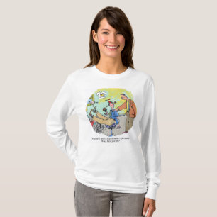 Stupid Excuse womens long sleeve cartoon shirt