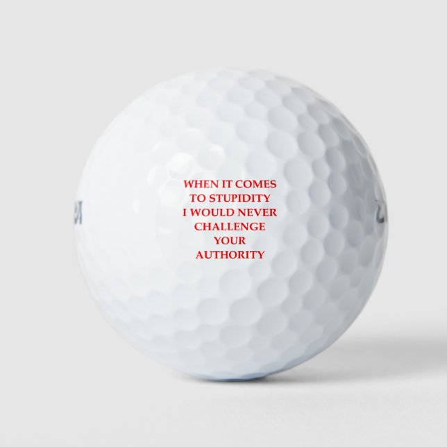 STUPID GOLF BALLS (Front)