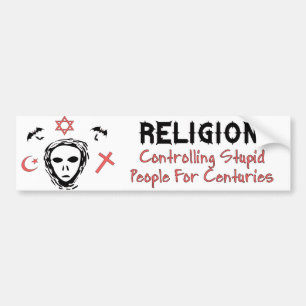 Stupid People Control Bumper Sticker