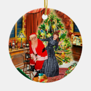 Stupid Santa! I prefer jewellery :/ Ceramic Tree Decoration