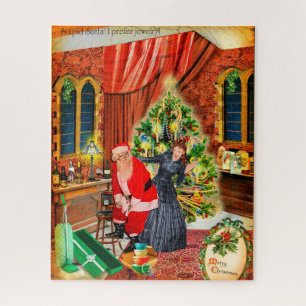 Stupid Santa! I prefer jewellery :/ Jigsaw Puzzle