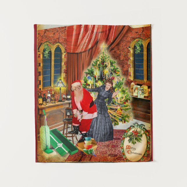 Stupid Santa! I prefer jewelry :/ Tapestry (Front)