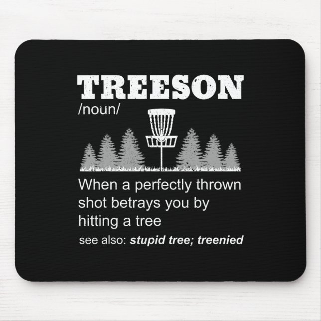 Stupid Tee Funny Disc Golf Meme  Mouse Mat (Front)