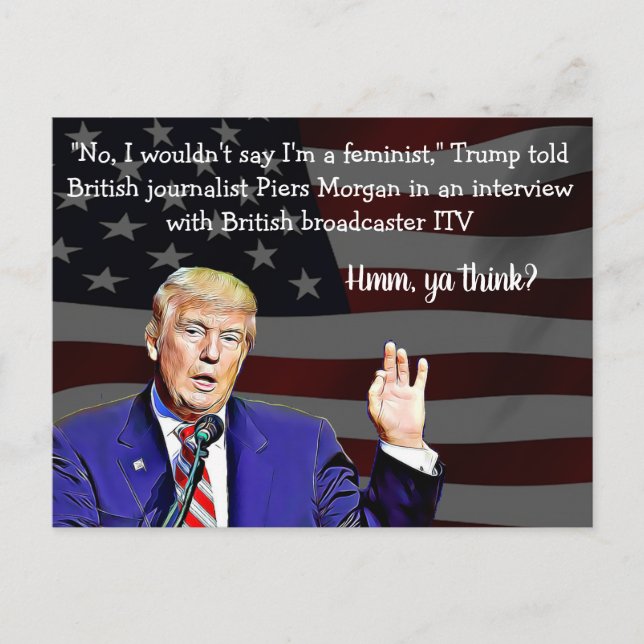 Stupid Things Donald Trump Said Postcards (Front)