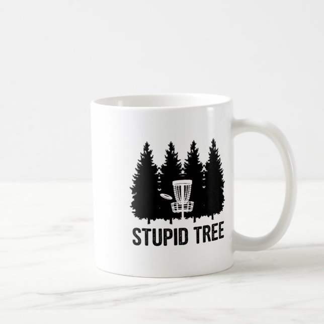 Stupid Tree Disc Golf  Coffee Mug (Right)