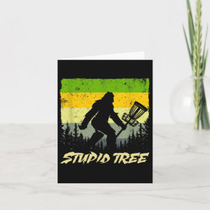 Stupid Tree Disc Golf Funny Frisbee Golf  Card