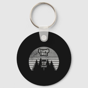 Stupid Tree Disc Golf Sket Forest Sunset Key Ring