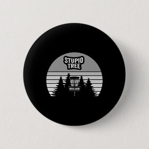 Stupid Tree Disc Golf Sket Sunset 6 Cm Round Badge