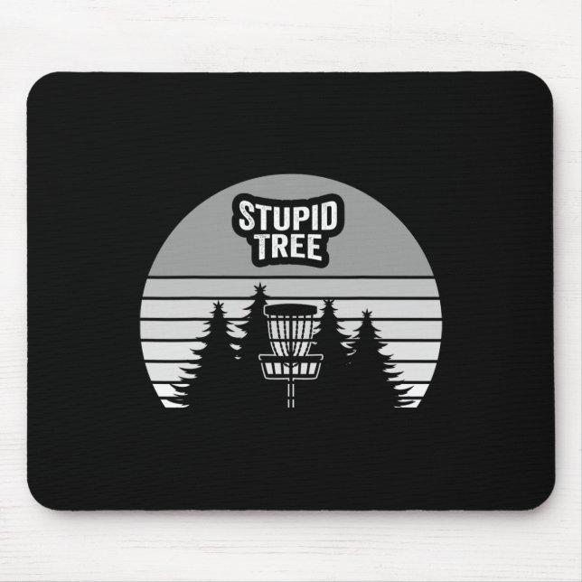 Stupid Tree Disc Golf Sket Sunset  Mouse Mat (Front)