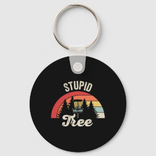 Stupid Tree Disc Golf Sket Vintage Key Ring