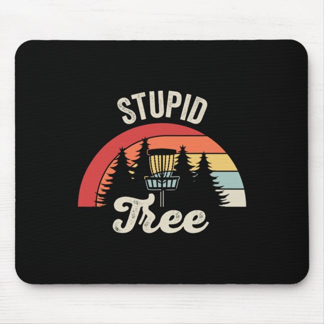 Stupid Tree Disc Golf Sket Vintage  Mouse Mat (Front)