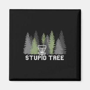Stupid Tree Funny Disc Golf Frolf Magnet