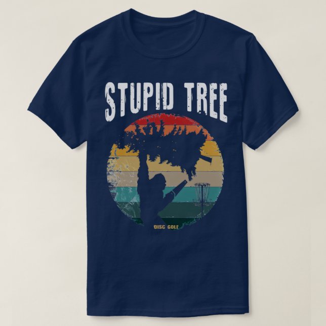 Stupid Tree Vintage Disc Golf Bigfoot T-Shirt (Design Front)