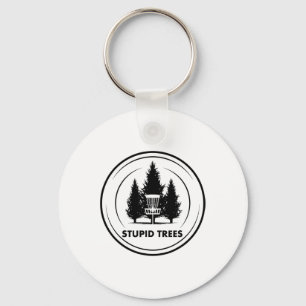 Stupid Trees Disc Golf Frisbee Golf Funny Humour G Key Ring