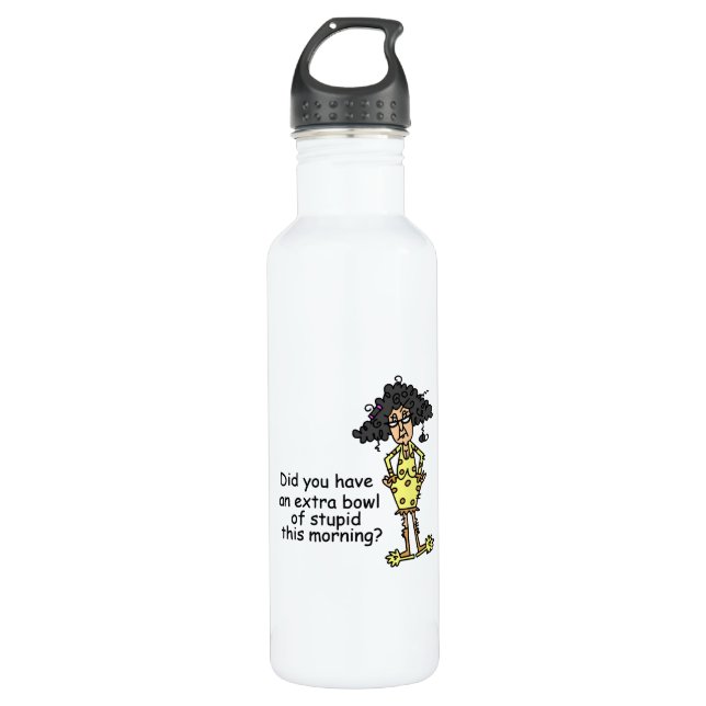 Stupidity Humour 710 Ml Water Bottle (Front)