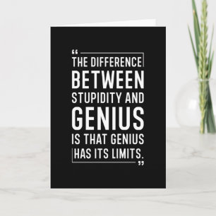 Stupidity Quote Card