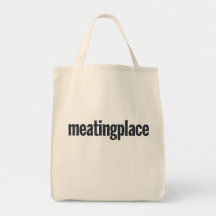Sturdy, carry-everything tote w/Meatingplace logo