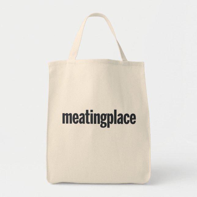 Sturdy, carry-everything tote w/Meatingplace logo Bag (Front)