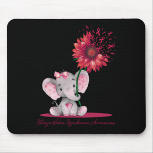 Sturge-weber Syndrome Awareness Cute Elephant Sunf Mouse Mat