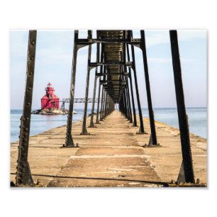 Sturgeon Bay Lighthouse Pierhead Print