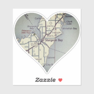 Sturgeon Bay Vintage Map