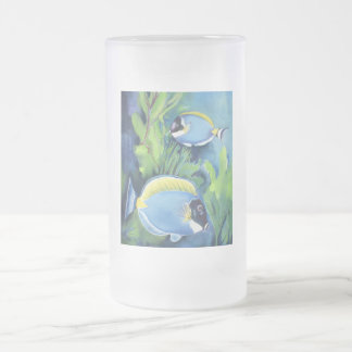 Sturgeon Fish Frosted Glass Beer Mug