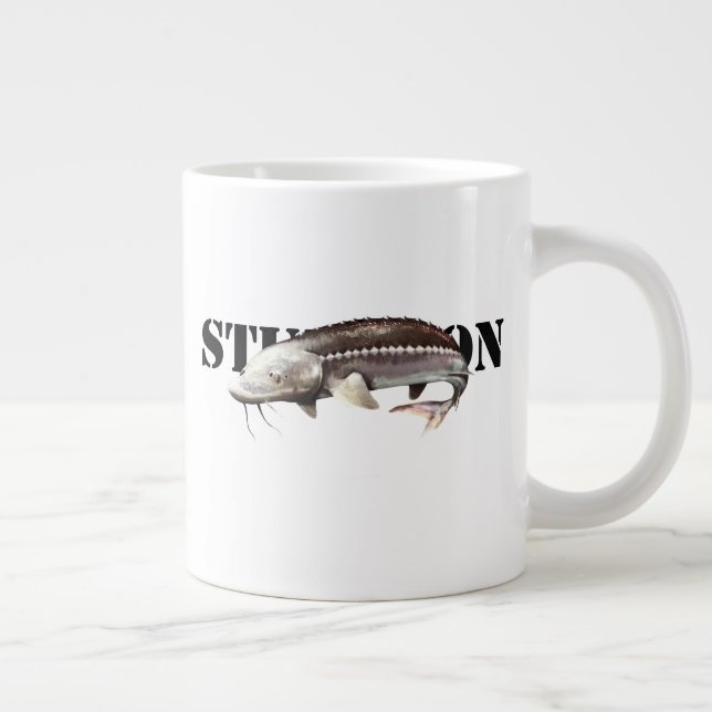 Sturgeon Large Coffee Mug (Right)