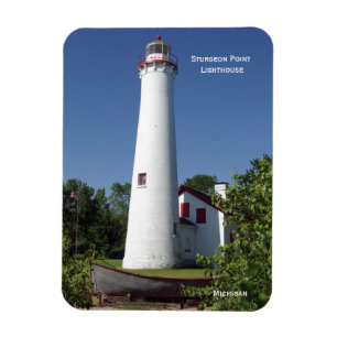 Sturgeon Point Lighthouse rectangle magnet
