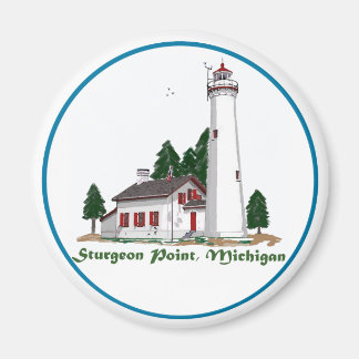 Sturgeon Point Michigan Magnet