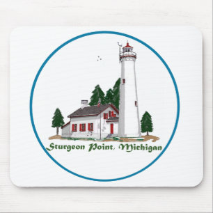 Sturgeon Point Michigan Mouse Mat