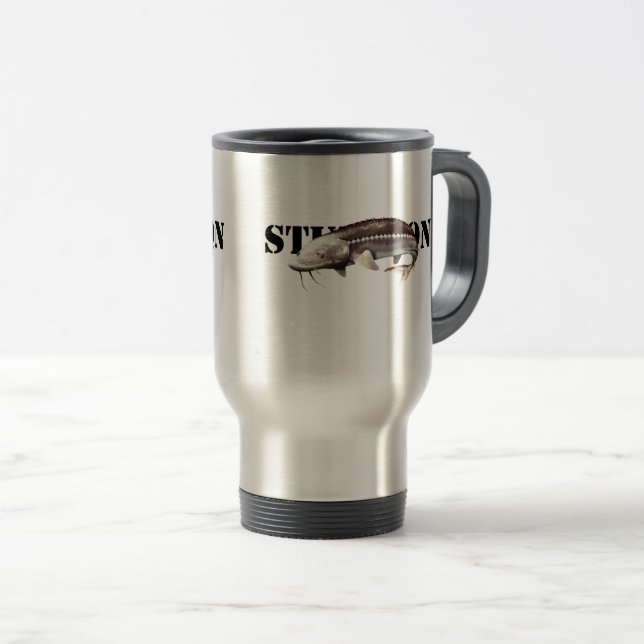 Sturgeon Travel Mug (Front Right)