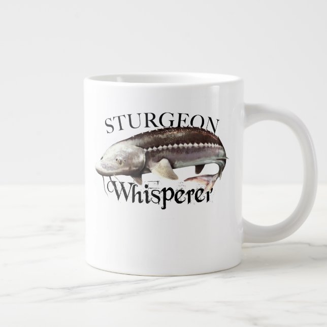 Sturgeon Whisperer Large Coffee Mug (Right)
