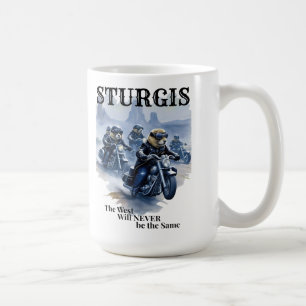 Sturgis Funny Prairie Dog Biker Gang Western Humor Coffee Mug