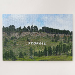 Sturgis Hillside Sign, South Dakota Jigsaw Puzzle