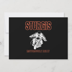 STURGIS MOTORCYCLE RALLY , BIKE RALLY VINTAGE INVITATION