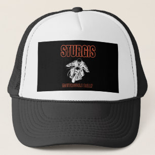 STURGIS MOTORCYCLE RALLY , BIKE RALLY VINTAGE TRUCKER HAT