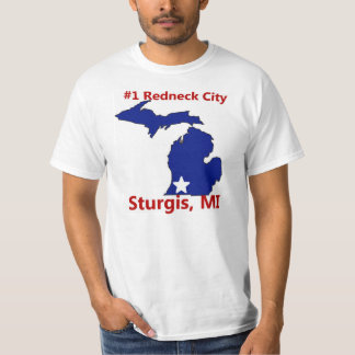 Sturgis Ranked #1 Redneck City in MI Mens t shirt