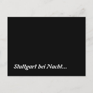 Stuttgart bei Nacht Postcard