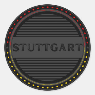 Stuttgart City Pride Emblem – German Identity Classic Round Sticker