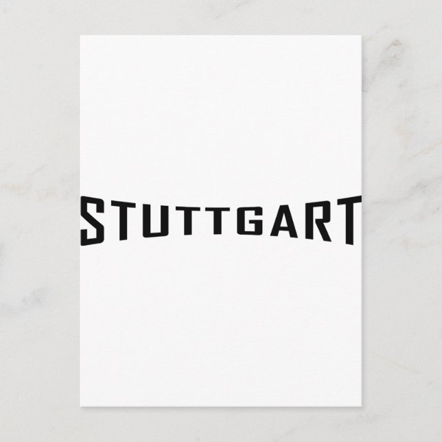 stuttgart deutschland icon postcard (Front)