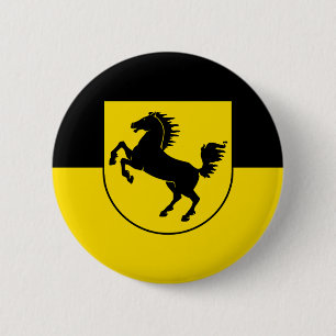 Stuttgart flag city germany symbol emblem horse 6 cm round badge