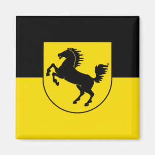 Stuttgart flag city germany symbol emblem horse magnet