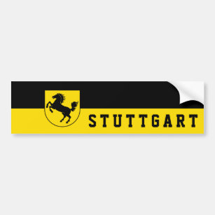 Stuttgart Flag (Germany) Bumper Sticker