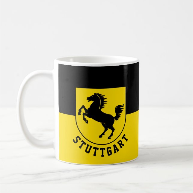 Stuttgart Flag (Germany) Coffee Mug (Left)