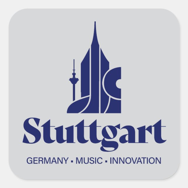 Stuttgart Germany Europe Square Sticker (Front)